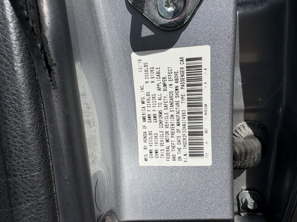 2017 Honda Accord Sedan LX