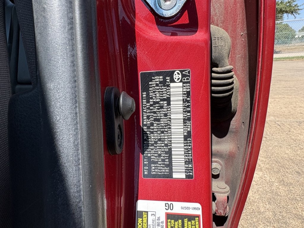 2018 Toyota Corolla L