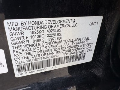 2021 Acura ILX Premium Package