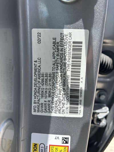 2022 Honda Accord LX