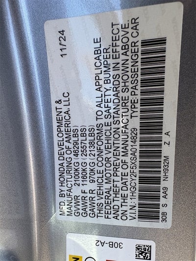 2025 Honda Accord Hybrid Sport