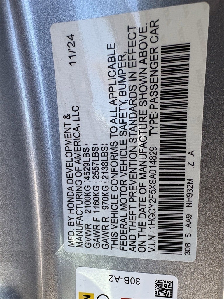 2025 Honda Accord Hybrid Sport