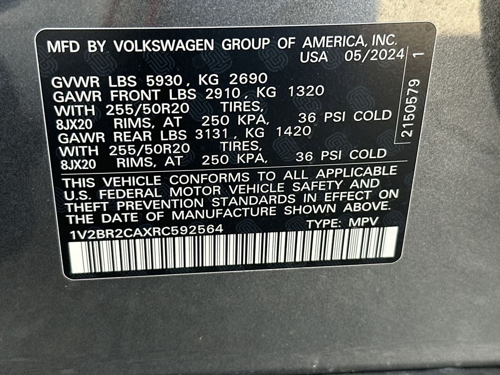 2024 Volkswagen Atlas 2.0T SEL