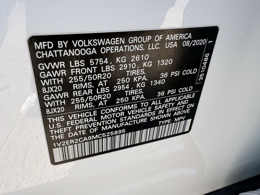 2021 Volkswagen Atlas SEL
