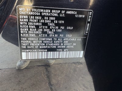 2020 Volkswagen Atlas 2.0T SE w/Technology w/Technology