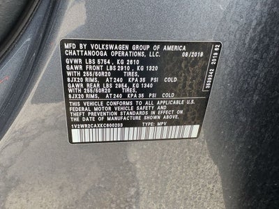 2019 Volkswagen Atlas 3.6L V6 SE w/Technology