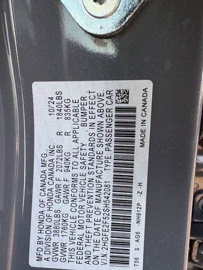 2025 Honda Civic Sport