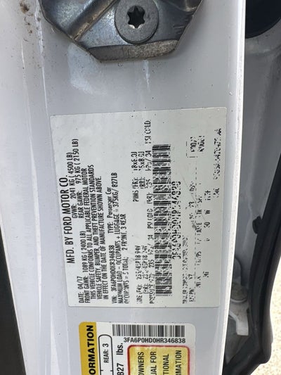 2017 Ford Fusion SE