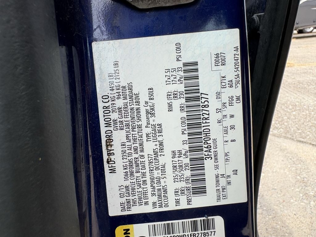 2015 Ford Fusion SE