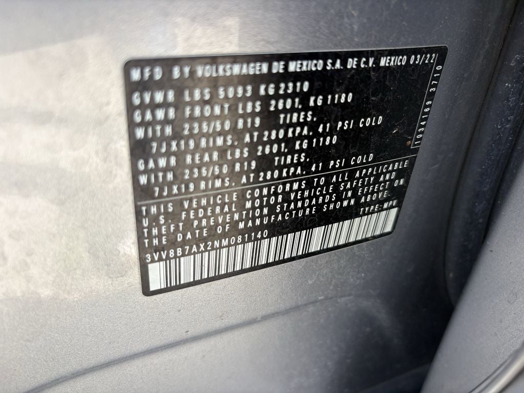2022 Volkswagen Tiguan 2.0T SE R-Line Black