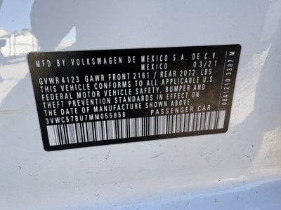 2021 Volkswagen Jetta 1.4T SE