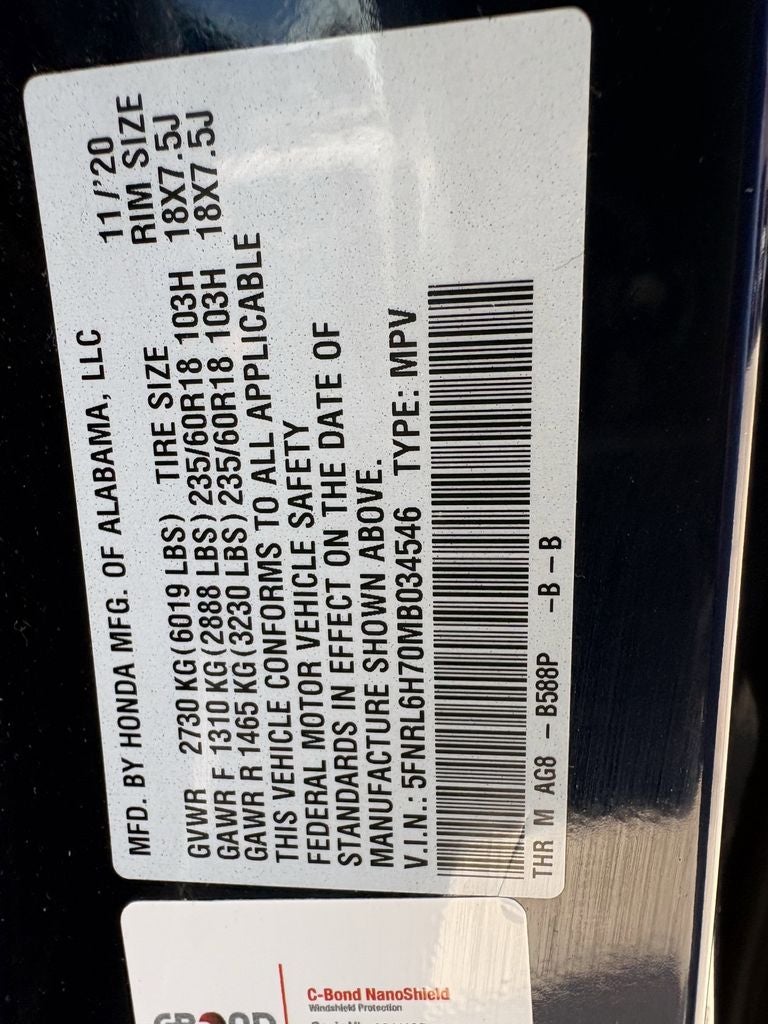 2021 Honda Odyssey EX-L