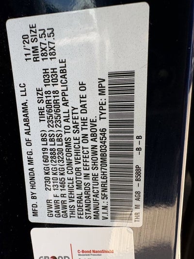 2021 Honda Odyssey EX-L