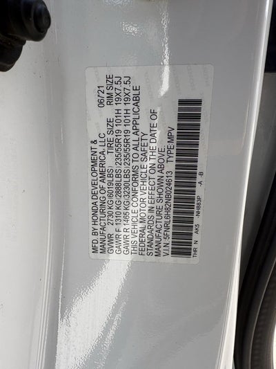 2022 Honda Odyssey Touring