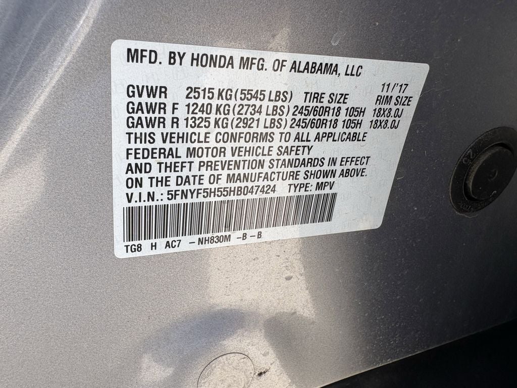 2017 Honda Pilot EX-L