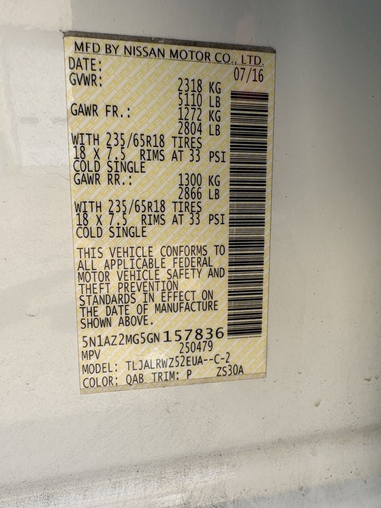 2016 Nissan Murano SL