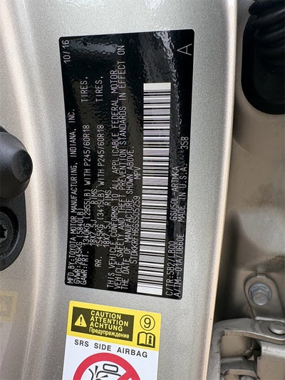 2016 Toyota Highlander XLE V6