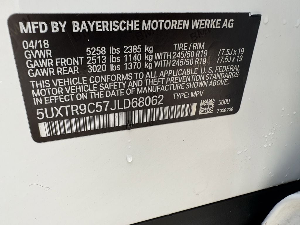 2018 BMW X3 xDrive30i