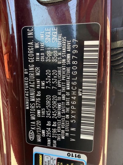 2020 Kia Telluride S