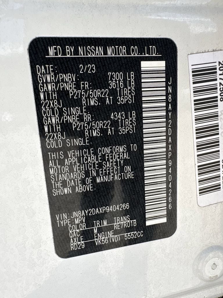 2023 Nissan Armada Platinum
