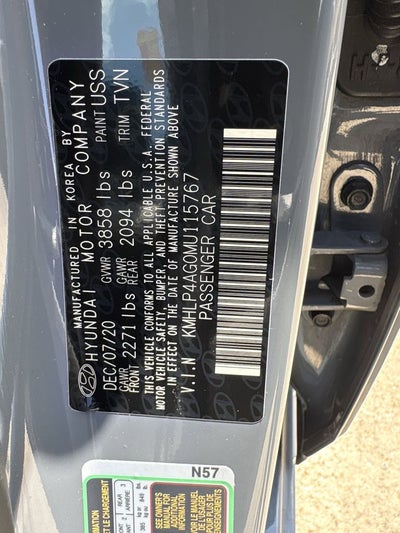 2021 Hyundai Elantra Limited