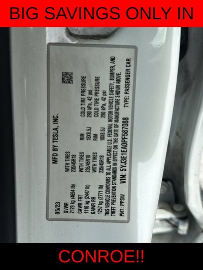 2023 Tesla Model 3 Base