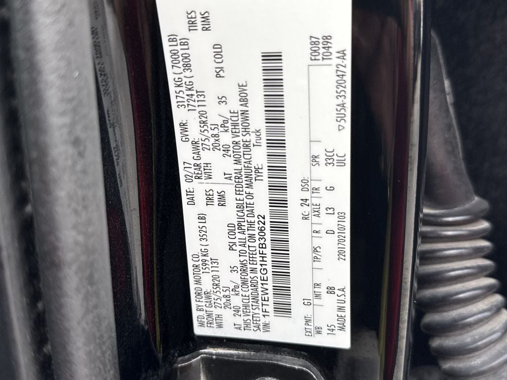 2017 Ford F-150 Platinum