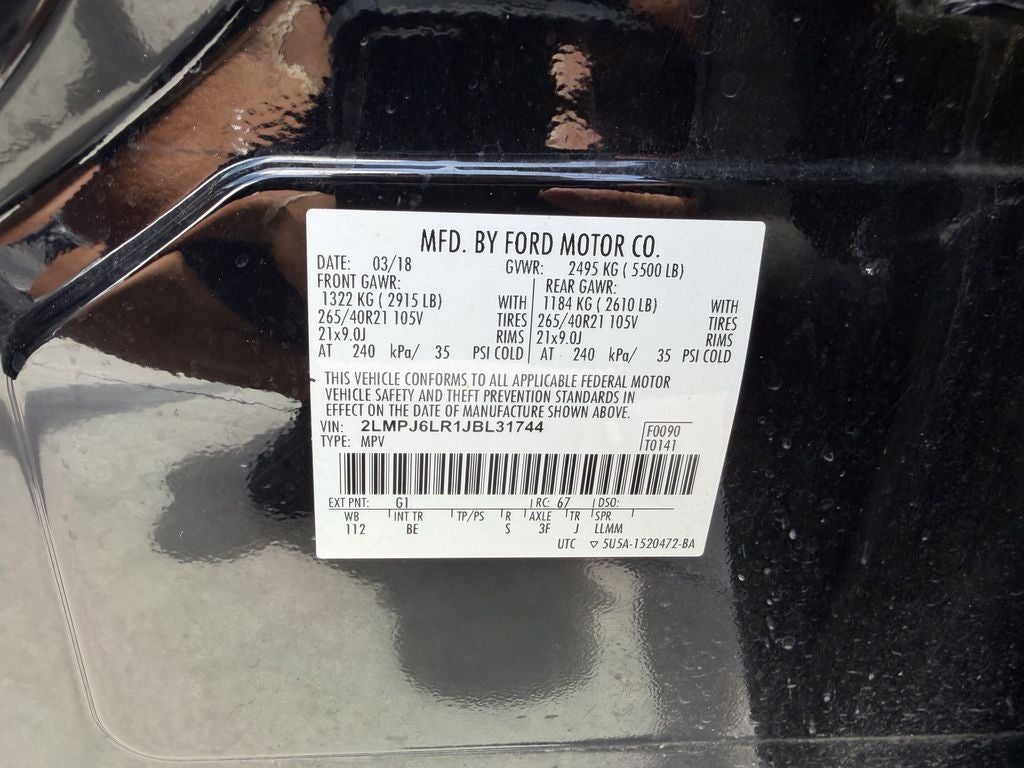 2018 Lincoln MKX Reserve