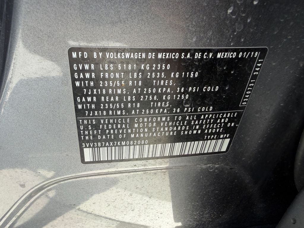 2019 Volkswagen Tiguan 2.0T SEL