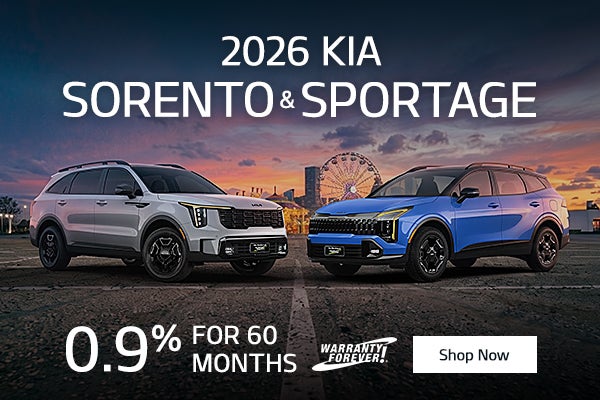 2026 Kia Sorento and Sportage2026 Kia K4