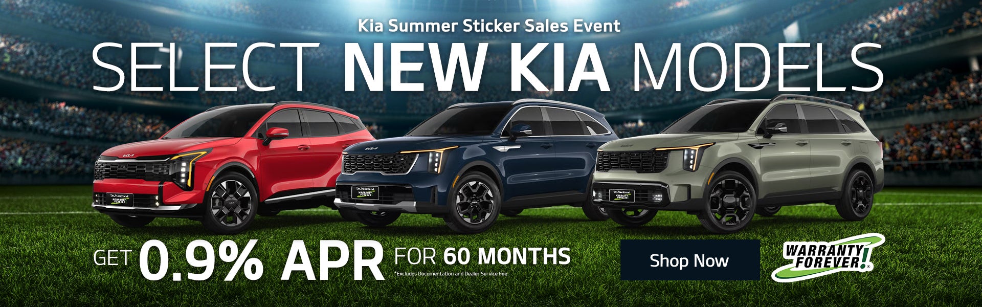 Select New Kia Models