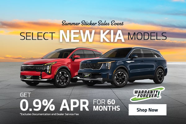 Select New Kia Models